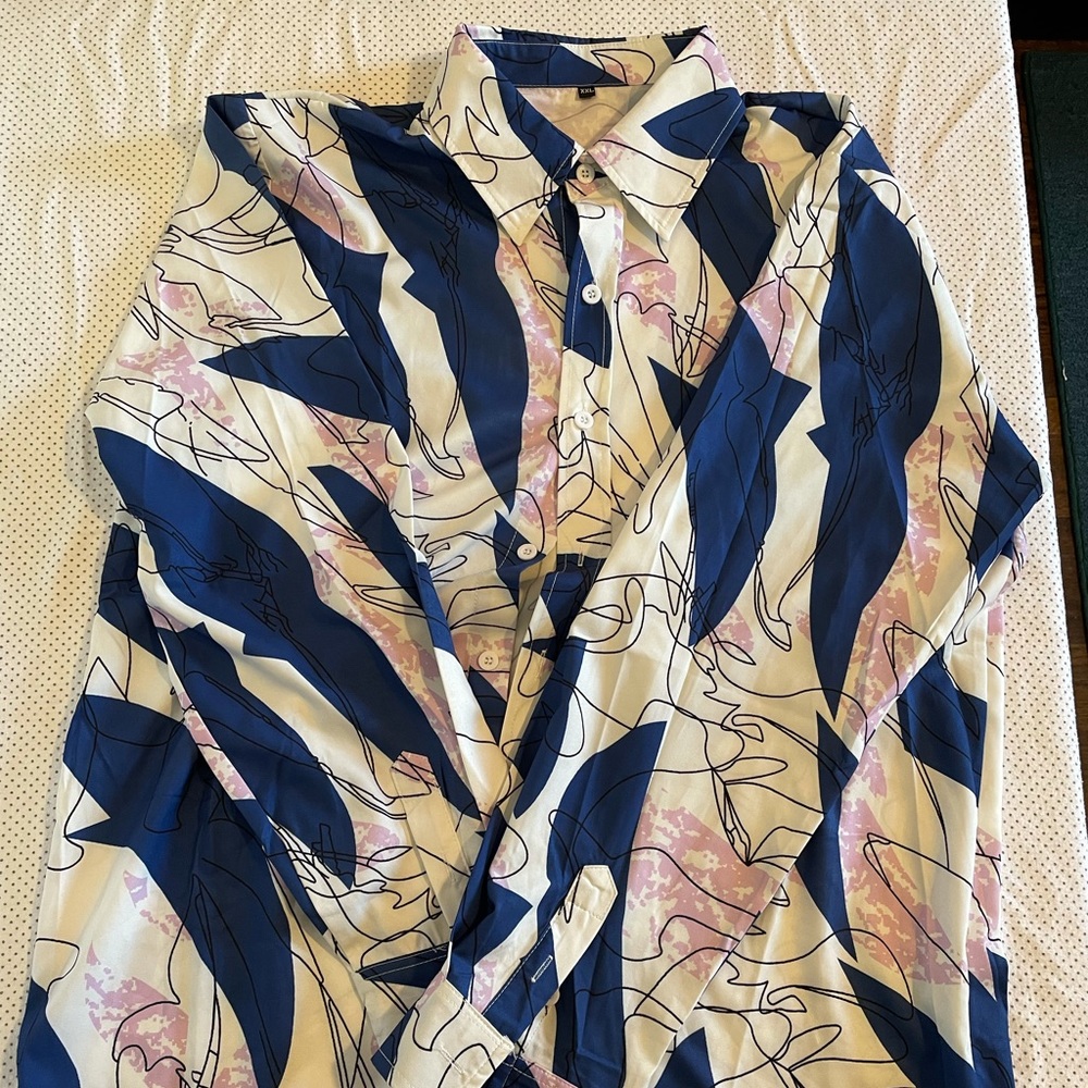 Colorful summery button up